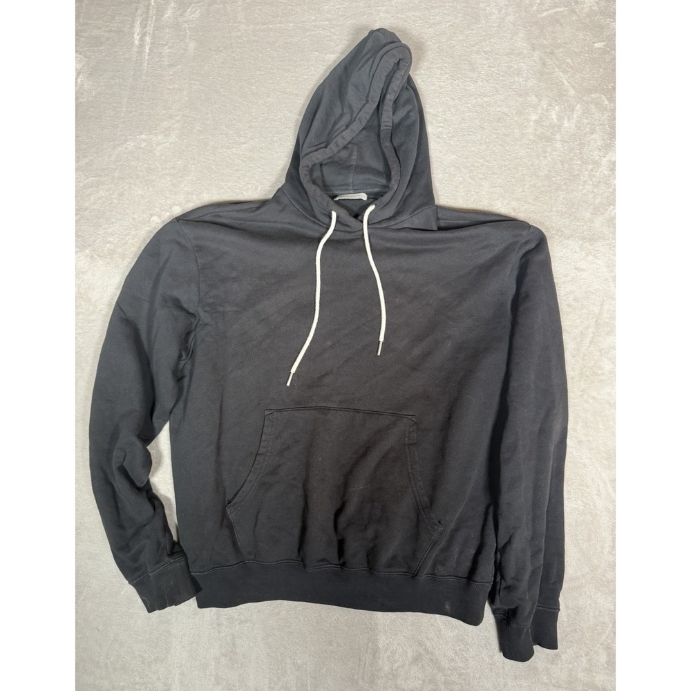 John Elliott Black Pullover Hoodie Men’s Large L Minimalist Designer Sweatshirt